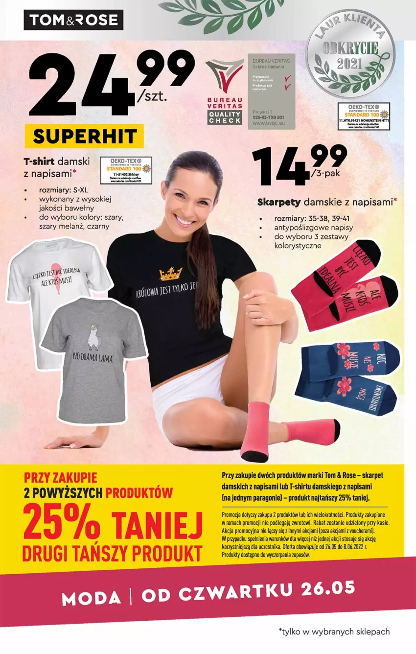 Gazetka promocyjna Biedronka - Okazje tygodnia - ważna 23.05 do 08.06.2022 - strona 25 - produkty: Karp, Rama, Sok, T-shirt