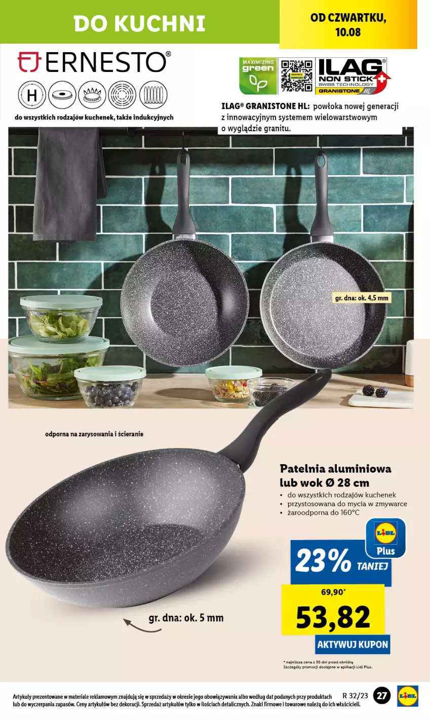 Gazetka promocyjna Lidl - GAZETKA - ważna 07.08 do 12.08.2023 - strona 29 - produkty: Gra, Patelnia, Por