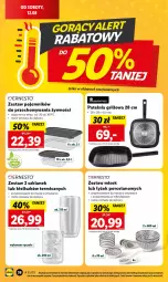 Gazetka promocyjna Lidl - GAZETKA - Gazetka - ważna od 12.08 do 12.08.2023 - strona 42 - produkty: Por, Patelnia grillowa, Pojemnik, Patelnia, Grill, Fa