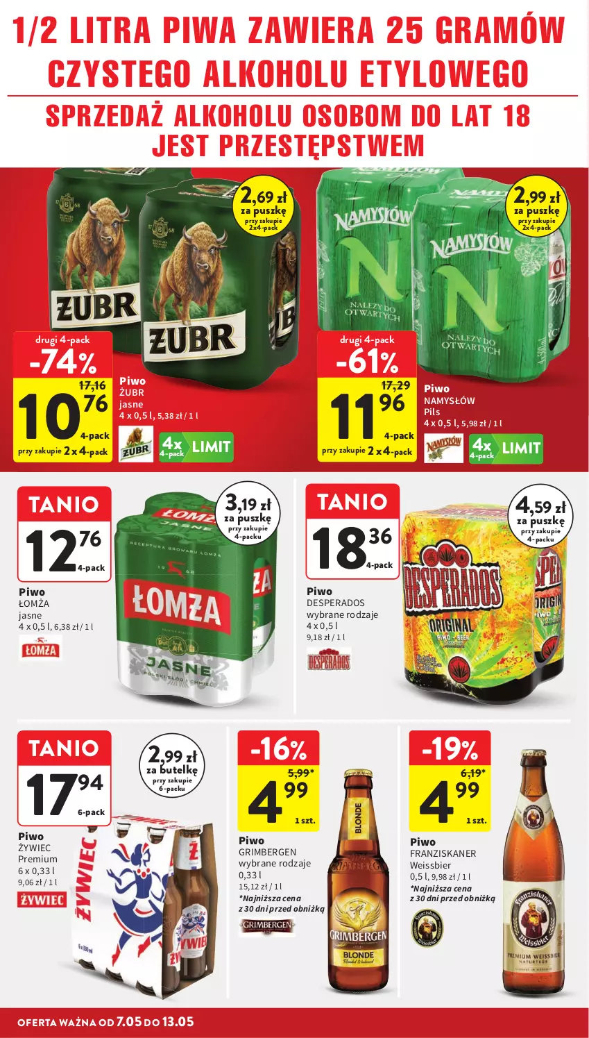 Gazetka promocyjna Intermarche - Gazetka Intermarche - ważna 07.05 do 13.05.2026 - strona 34 - produkty: Desperados, Gra, Namysłów, Piwa, Piwo, Skaner