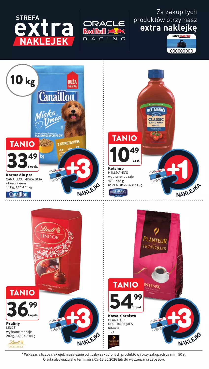 Gazetka promocyjna Intermarche - Gazetka Intermarche - ważna 07.05 do 13.05.2026 - strona 9 - produkty: Canaillou, Fa, Kawa, Kawa ziarnista, Ketchup, Klej, Kurczak, Lindt, Miska, Praliny