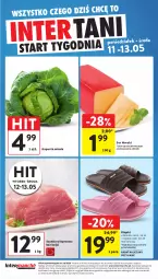 Gazetka promocyjna Intermarche - Gazetka Intermarche - Gazetka - ważna od 13.05 do 13.05.2026 - strona 44 - produkty: Klapki, Ser, Szynka wieprzowa, Szynka