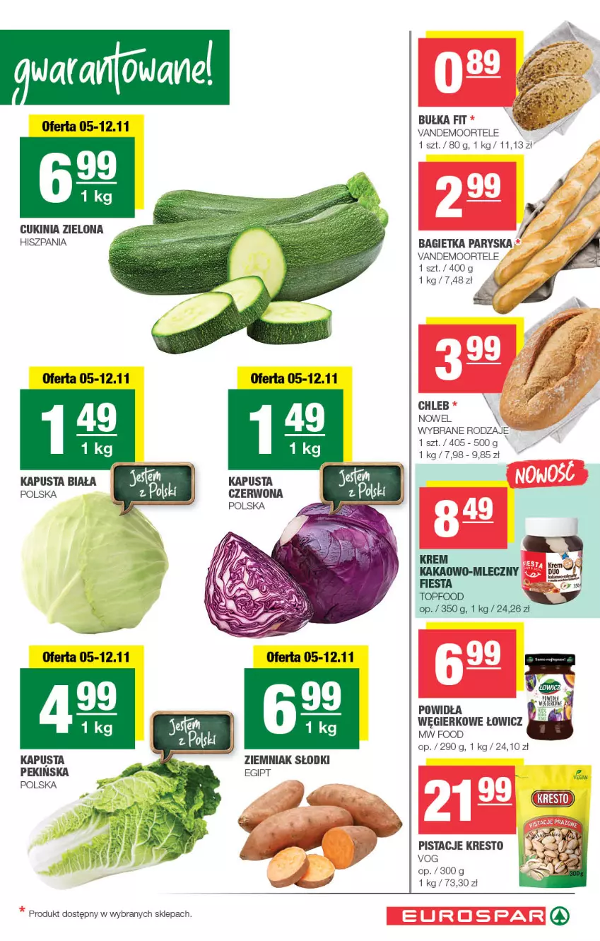 Gazetka promocyjna Spar - EuroSpar - ważna 03.11 do 13.11.2025 - strona 3 - produkty: Bagietka, Bułka, Chleb, Kakao, Pistacje, Top