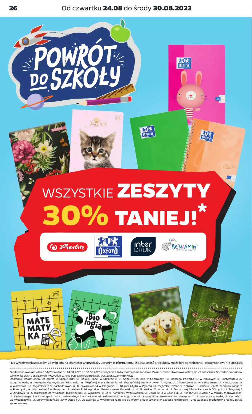 Gazetka promocyjna Netto - Akcesoria i dodatki - ważna 24.08 do 30.08.2023 - strona 10 - produkty: Fa, Gra, Kujawski, Podlaski, Sok, Stock, Top