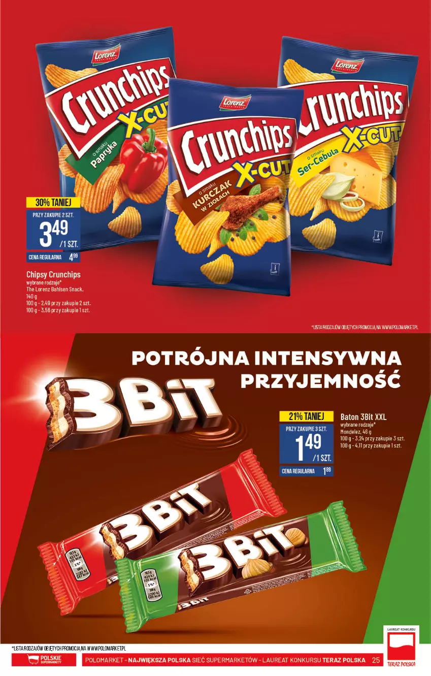 Gazetka promocyjna PoloMarket - Gazetka promocyjna - ważna 21.04 do 27.04.2021 - strona 25 - produkty: Chipsy, Crunchips, Laur, Tera