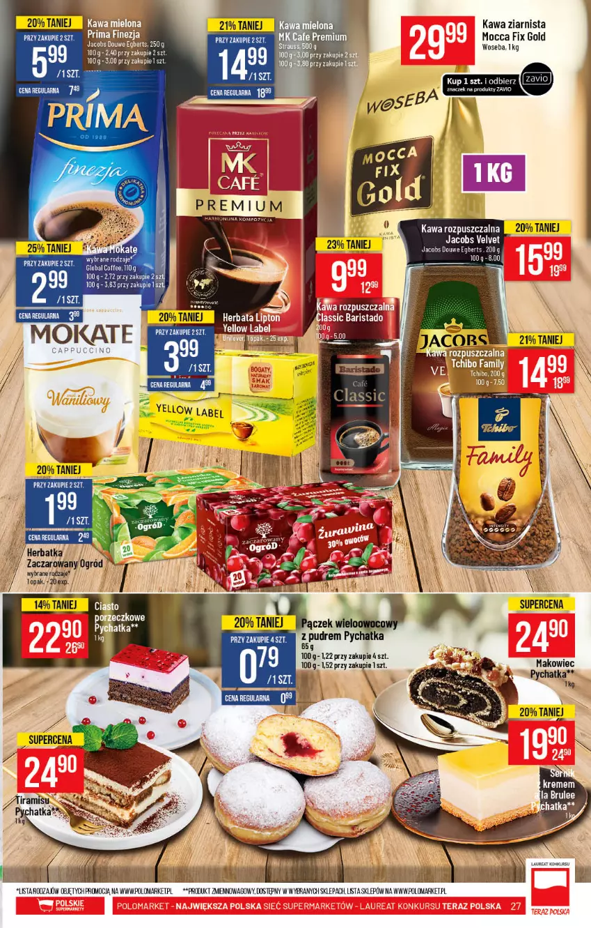 Gazetka promocyjna PoloMarket - Gazetka promocyjna - ważna 21.04 do 27.04.2021 - strona 27 - produkty: Cappuccino, Fa, Kawa, Kawa ziarnista, Laur, Mocca Fix Gold, Ogród, Woseba