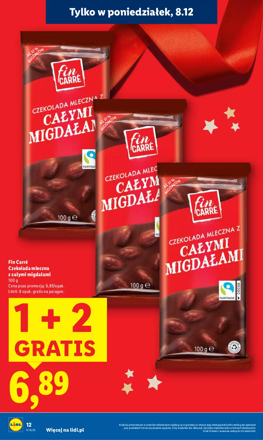 Gazetka promocyjna Lidl - GAZETKA - ważna 08.12 do 10.12.2025 - strona 12 - produkty: Czekolada, Czekolada mleczna, Gra