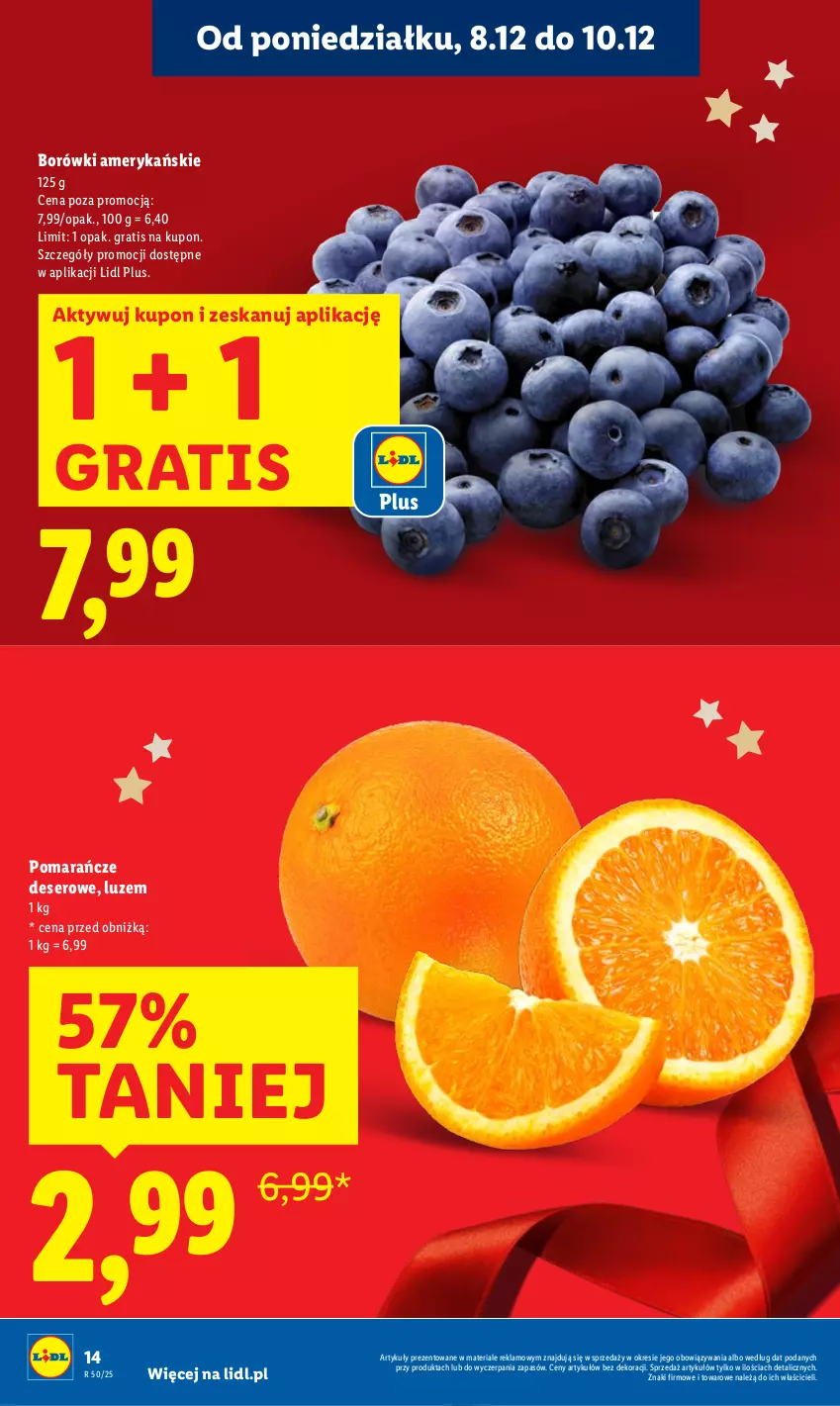 Gazetka promocyjna Lidl - GAZETKA - ważna 08.12 do 10.12.2025 - strona 14 - produkty: Deser, Gra, Pomarańcze, Ser