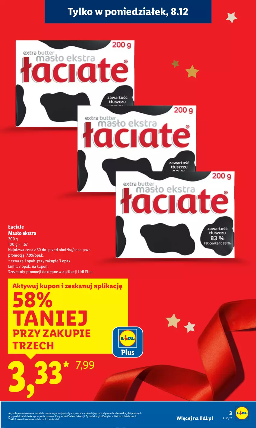 Gazetka promocyjna Lidl - GAZETKA - ważna 08.12 do 10.12.2025 - strona 3 - produkty: Masło