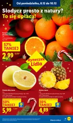 Gazetka promocyjna Lidl - GAZETKA - Gazetka - ważna od 10.12 do 10.12.2025 - strona 25 - produkty: Ser, Ananas, Pomarańcze, Pomelo, Deser