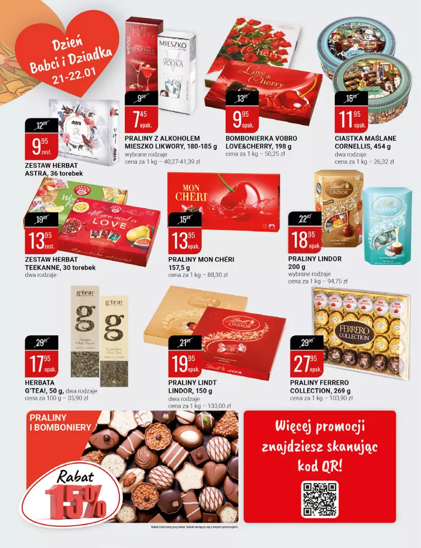 Gazetka promocyjna Bi1 - Jakość zakupów - ważna 12.01 do 18.01.2022 - strona 9 - produkty: Alkohole, Ciastka, Ferrero, Herbata, Lindor, Lindt, Praliny, Teekanne