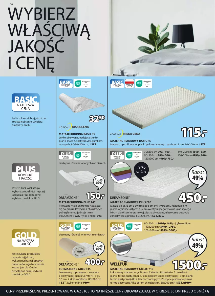 Gazetka promocyjna Jysk - Oferta tygodnia - ważna 08.03 do 16.04.2023 - strona 17 - produkty: Fa, Kokos, Mata ochronna, Materac, Materac piankowy, Sok, Tera, Top