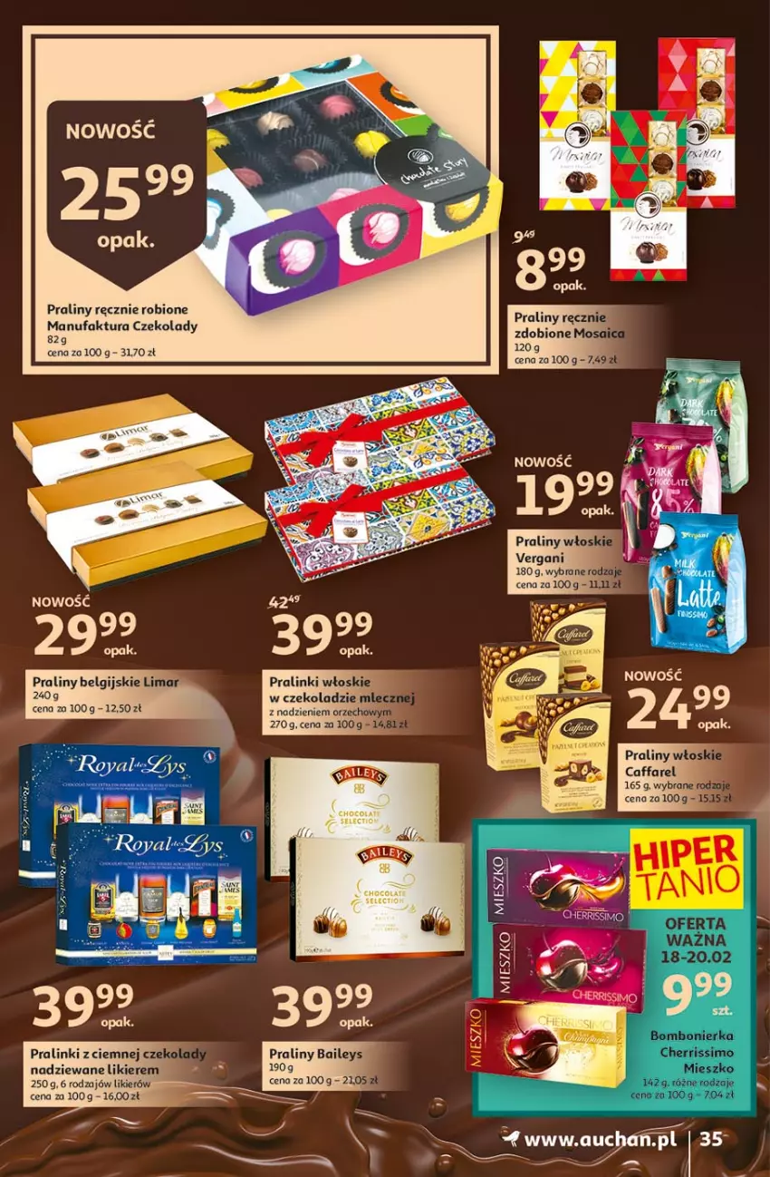 Gazetka promocyjna Auchan - Hiper porządki Hipermarkety - ważna 18.02 do 25.02.2021 - strona 35 - produkty: Fa, LG, Likier, Praliny