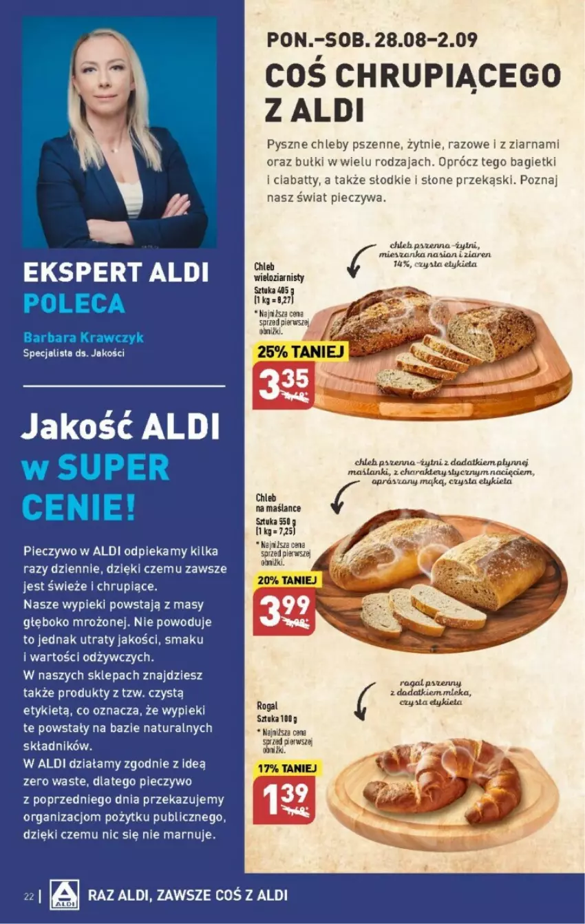 Gazetka promocyjna Aldi - ważna 28.08 do 02.09.2023 - strona 15 - produkty: Chleb, O Bag, Piec, Pieczywo