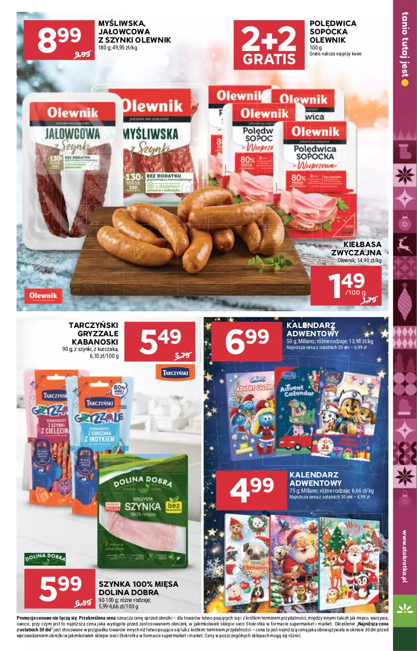 Gazetka promocyjna Stokrotka - Supermarket - ważna 20.11 do 26.11.2025 - strona 11 - produkty: Gra, Gry, Kabanos, Kalendarz, Kalendarz adwentowy, Kiełbasa, Kurczak, Mięso, Olewnik, Owoce, Polędwica, Szynka, Tarczyński, Warzywa