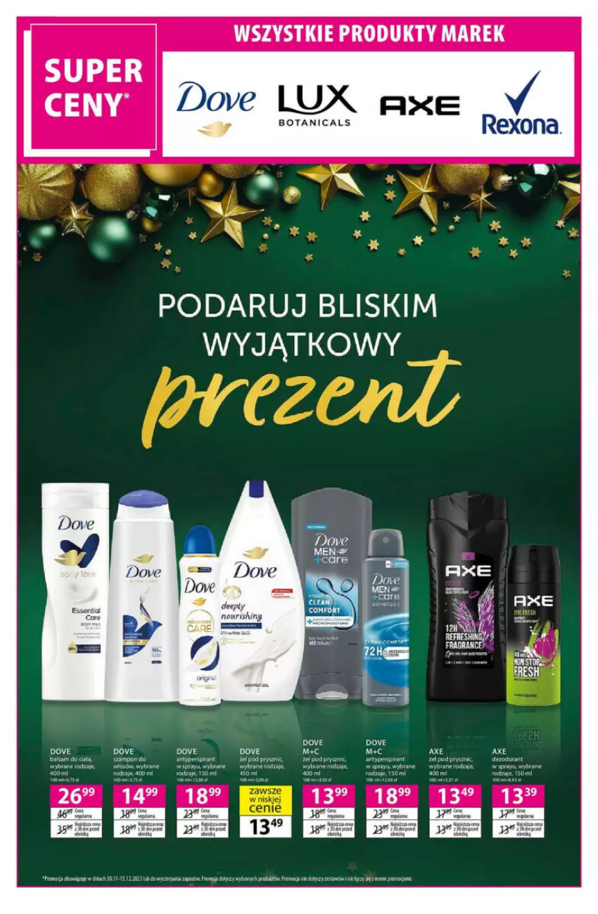 Gazetka promocyjna Hebe - ważna 30.11 do 13.12.2023 - strona 6 - produkty: Antyperspirant, Dove, Fa, Gra, Rexona, Szampon