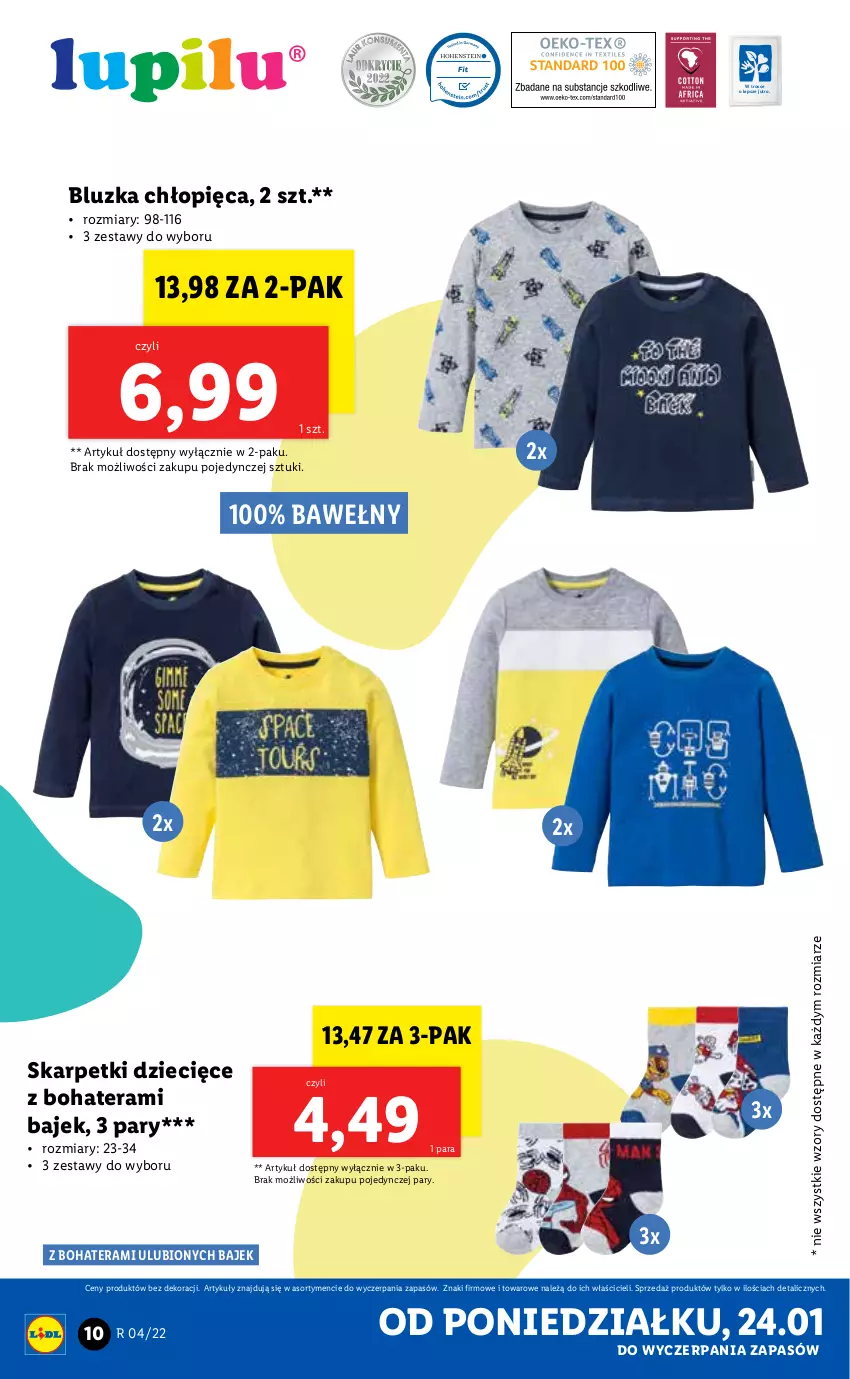 Gazetka promocyjna Lidl - GAZETKA - ważna 24.01 do 30.01.2022 - strona 10 - produkty: Dzieci, Karp, Skarpetki, Tera