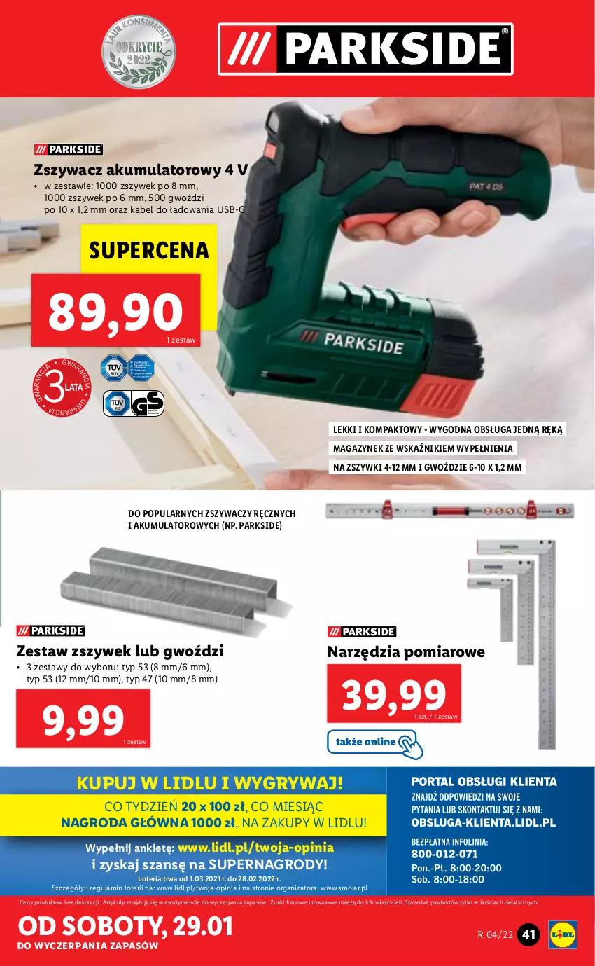 Gazetka promocyjna Lidl - GAZETKA - ważna 24.01 do 30.01.2022 - strona 41 - produkty: Akumulator, Gry, Mola, Parkside