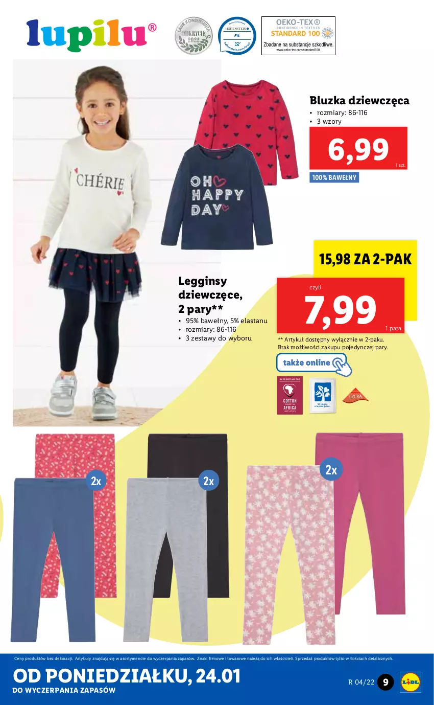 Gazetka promocyjna Lidl - GAZETKA - ważna 24.01 do 30.01.2022 - strona 9 - produkty: Gin, Legginsy