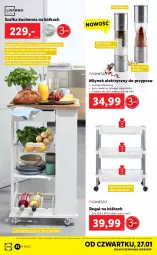 Gazetka promocyjna Lidl - GAZETKA - Gazetka - ważna od 30.01 do 30.01.2022 - strona 32 - produkty: Szafka kuchenna, Top, Młynek, Kosz, Regał, Szafka, Pieprz, Wino