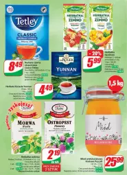 Gazetka promocyjna Dino - Gazetka 34 / 2024 - Gazetka - ważna od 27.08 do 27.08.2024 - strona 9 - produkty: Ostropes, Herbata czarna, Tetley, Miód, Herbata, Mango, Herbapol