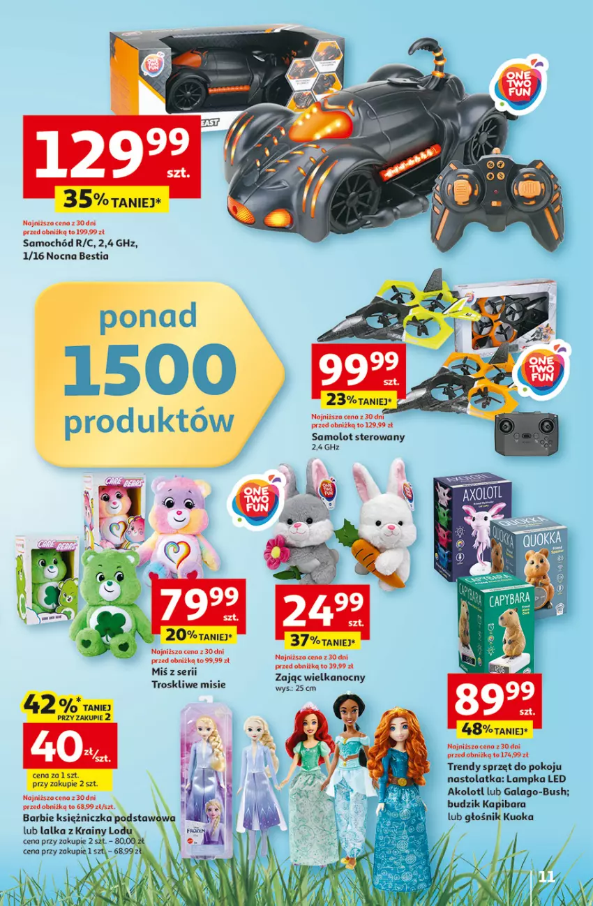 Gazetka promocyjna Auchan - Gazetka 30 Lat Hipermarket Auchan - ważna 19.03 do 25.03.2026 - strona 11 - produkty: Amol, Barbie, Budzik, Gala, Głośnik, Lalka, Samochód, Samolot, Ser