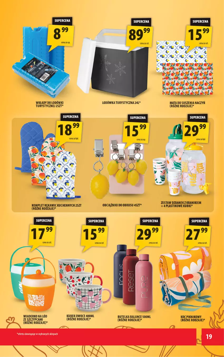 Gazetka promocyjna Arhelan - Gazetka - ważna 03.07 do 12.07.2026 - strona 19 - produkty: Dzbanek, Koc, Lodówka, Obrus