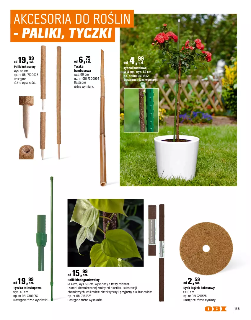 Gazetka promocyjna Obi - Gazetka OBI - ważna 16.03 do 30.09.2026 - strona 145 - produkty: Gra, Kokos, Miska, Namiot, Sok, Teleskop, Tunel