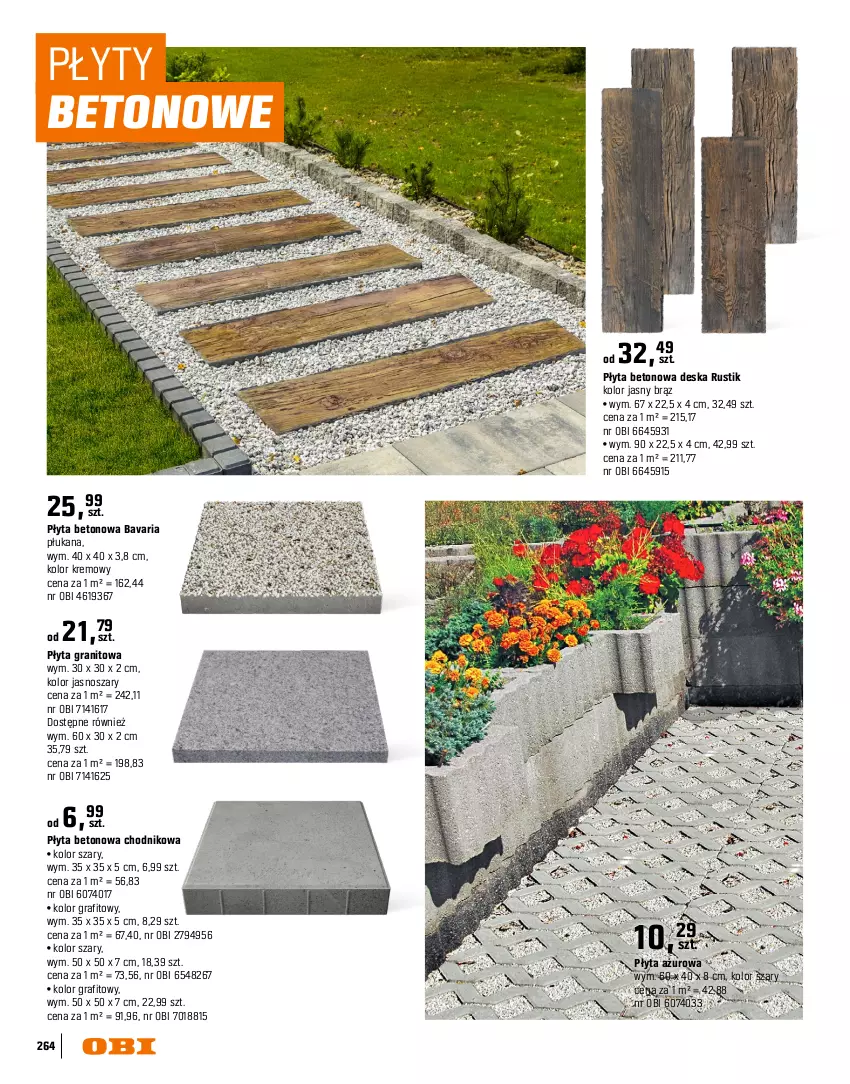 Gazetka promocyjna Obi - Gazetka OBI - ważna 16.03 do 30.09.2026 - strona 264 - produkty: Chodnik, Gra, Płyta, Rust