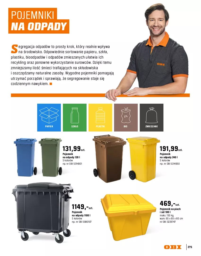 Gazetka promocyjna Obi - Gazetka OBI - ważna 16.03 do 30.09.2026 - strona 275 - produkty: Cynk, Kret, Papier, Pojemnik, Por, Siatka, Sól