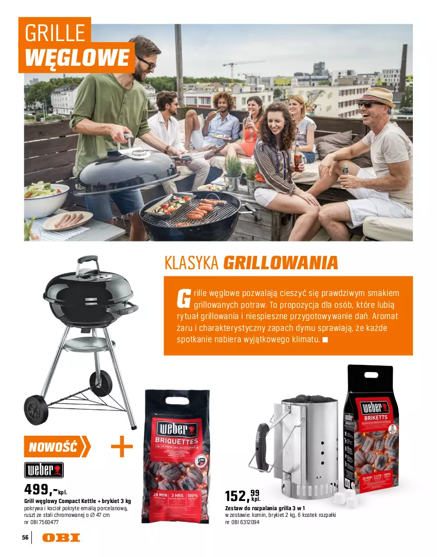Gazetka promocyjna Obi - Gazetka OBI - ważna 16.03 do 30.09.2026 - strona 56 - produkty: Grill, Koc, Lakier, Pokrywa, Por, Stek, Termometr, Widelec