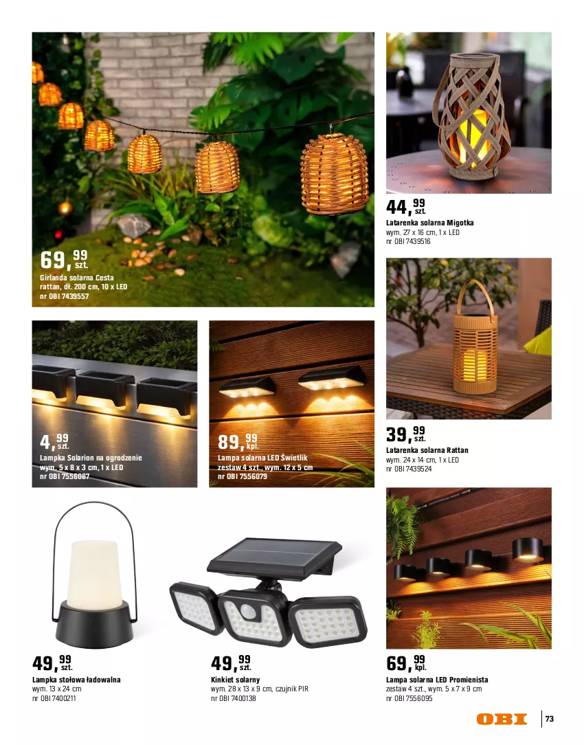 Gazetka promocyjna Obi - Gazetka OBI - ważna 16.03 do 30.09.2026 - strona 73 - produkty: Girlanda, Intel, Lampa, Latarenka