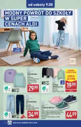 Gazetka promocyjna Aldi - Artykuły przemysłowe i tekstylia - Gazetka - ważna od 09.08 do 09.08.2025 - strona 10 - produkty: Top, Sneakersy, Kardigan, Dzieci, Bluza