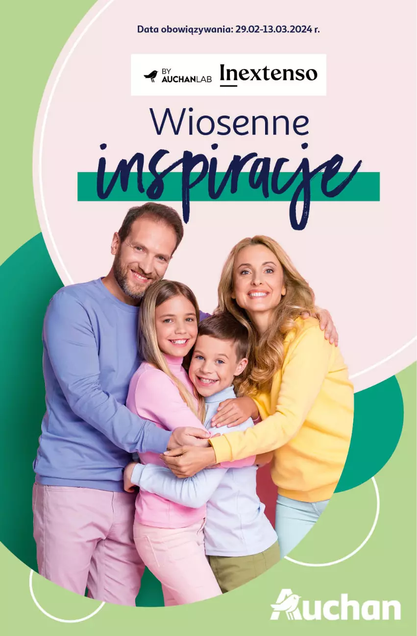 Gazetka promocyjna Auchan - Gazetka Wiosenne inspiracje Hipermarket Auchan - ważna 29.02 do 13.03.2024 - strona 1