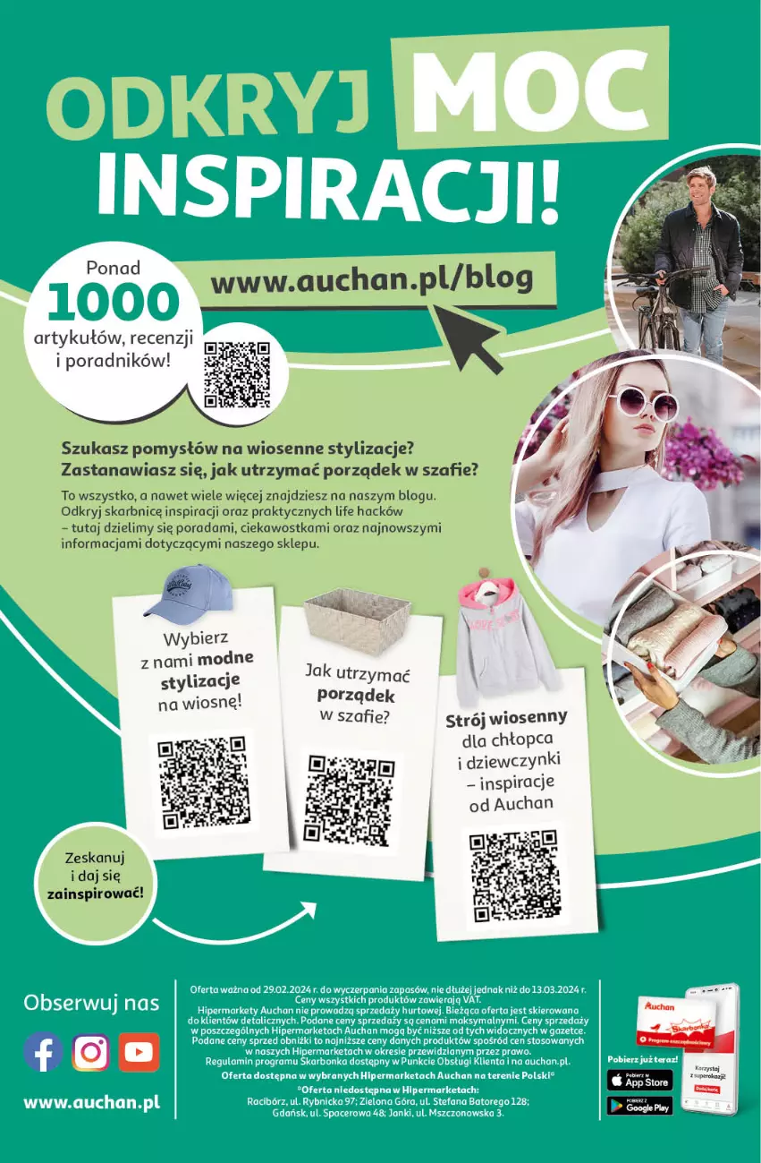 Gazetka promocyjna Auchan - Gazetka Wiosenne inspiracje Hipermarket Auchan - ważna 29.02 do 13.03.2024 - strona 24 - produkty: Acer, Fa, LG, Por, Tera