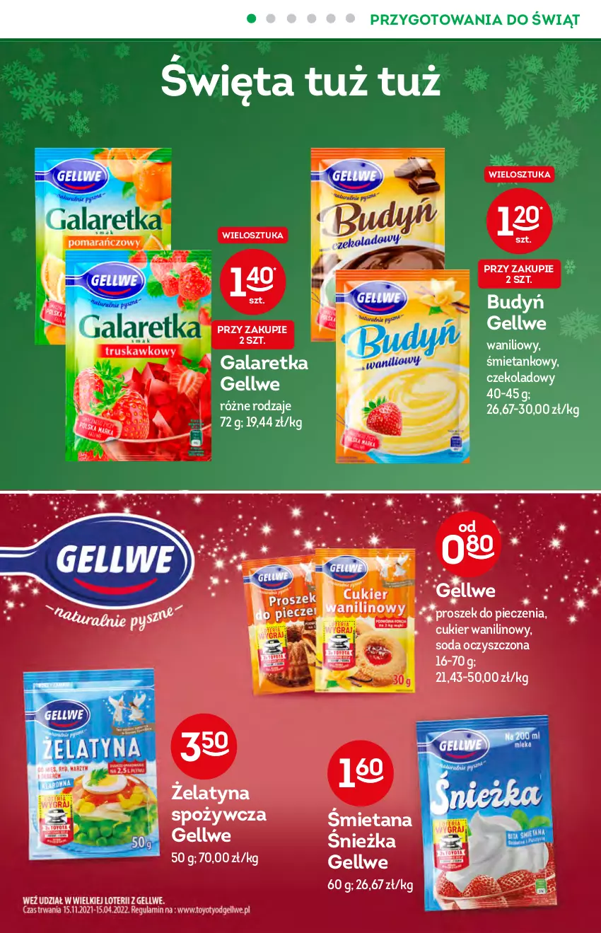 Gazetka promocyjna Żabka - ważna 08.12 do 14.12.2021 - strona 10 - produkty: Budyń, Cukier, Cukier wanilinowy, Gala, Galaretka, Piec, Proszek do pieczenia, Soda oczyszczona