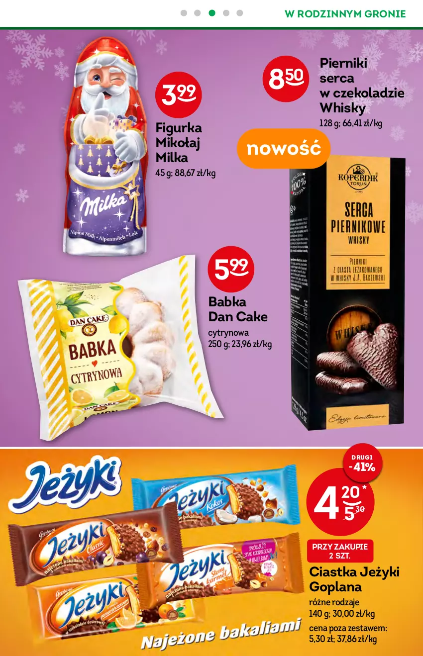 Gazetka promocyjna Żabka - ważna 08.12 do 14.12.2021 - strona 22 - produkty: Babka, Ciastka, Dan Cake, Goplana, Jeżyki, LANA, Milka, Piernik, Ser, Whisky