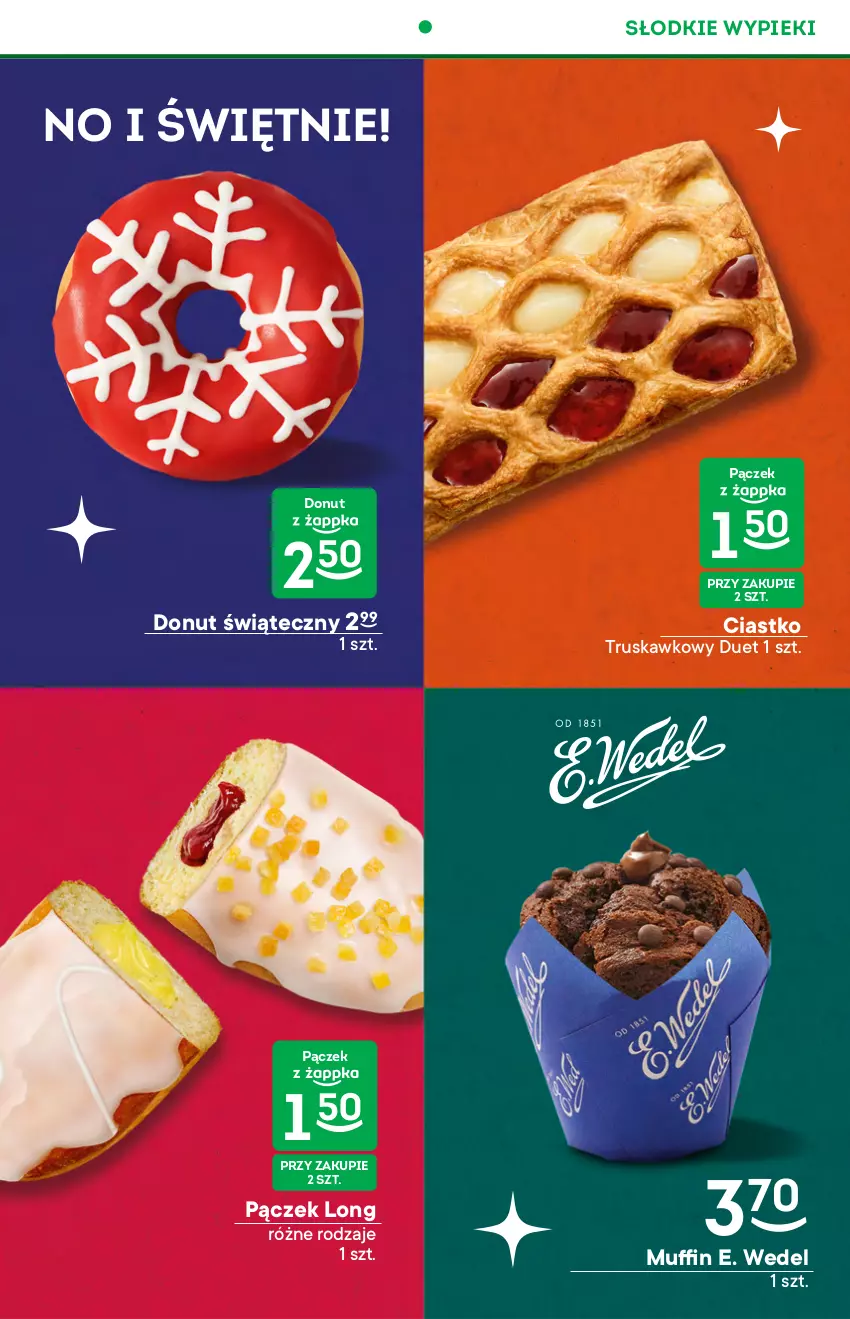 Gazetka promocyjna Żabka - ważna 08.12 do 14.12.2021 - strona 24 - produkty: Donut, E. Wedel, Pączek