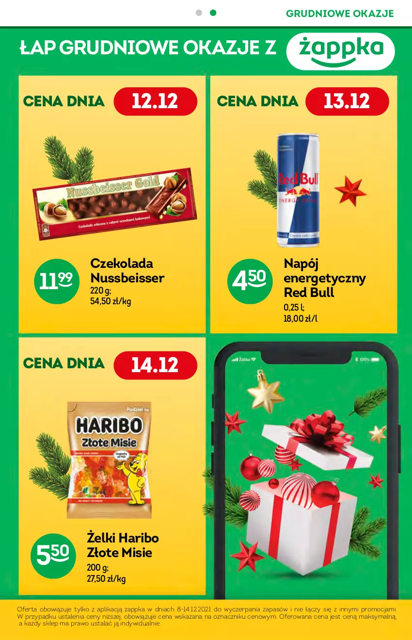 Gazetka promocyjna Żabka - ważna 08.12 do 14.12.2021 - strona 5 - produkty: Czekolada, Haribo, Napój, Napój energetyczny, Red Bull, Ser