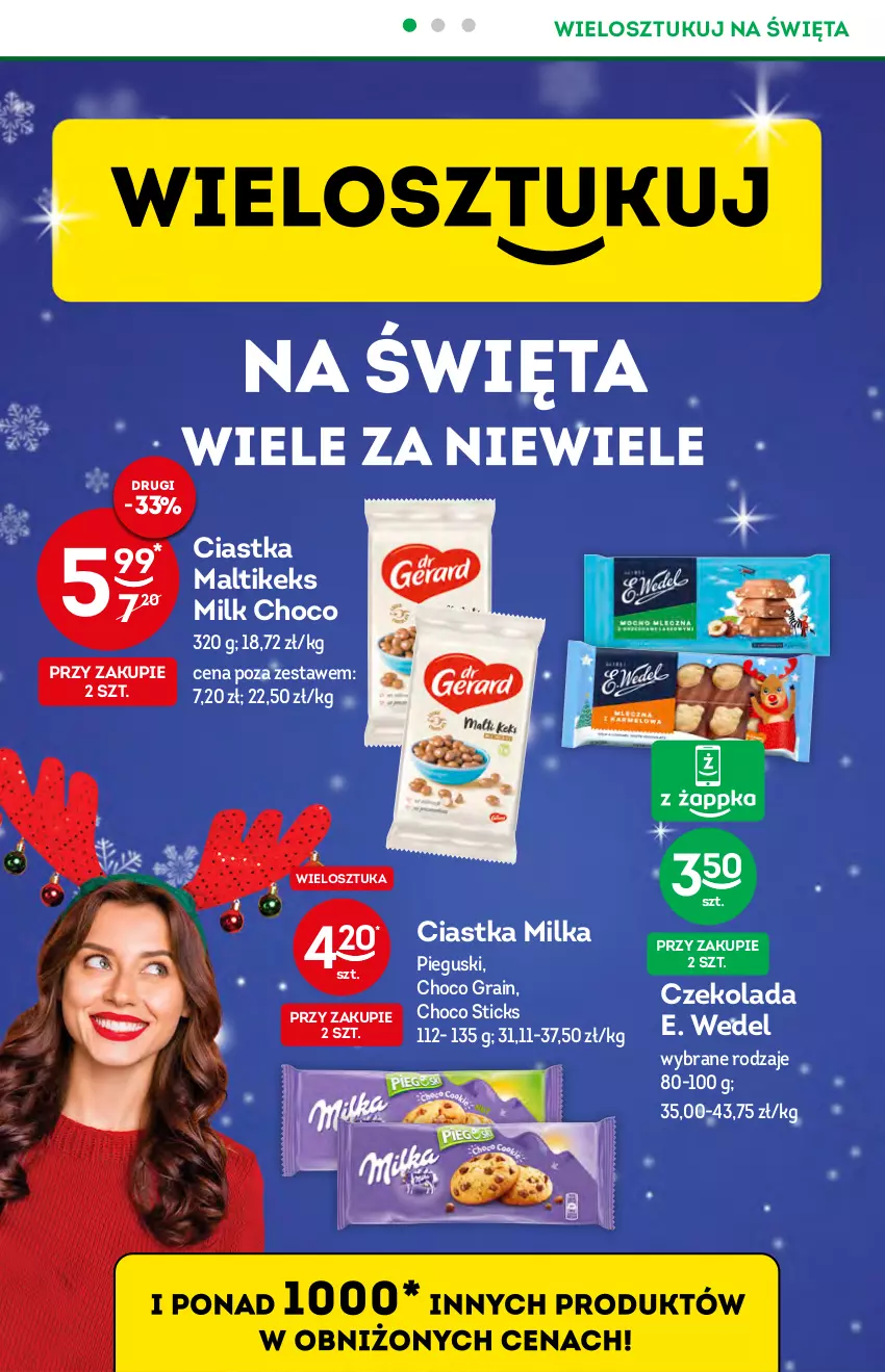 Gazetka promocyjna Żabka - ważna 08.12 do 14.12.2021 - strona 6 - produkty: Ciastka, Czekolada, E. Wedel, Gra, Milka