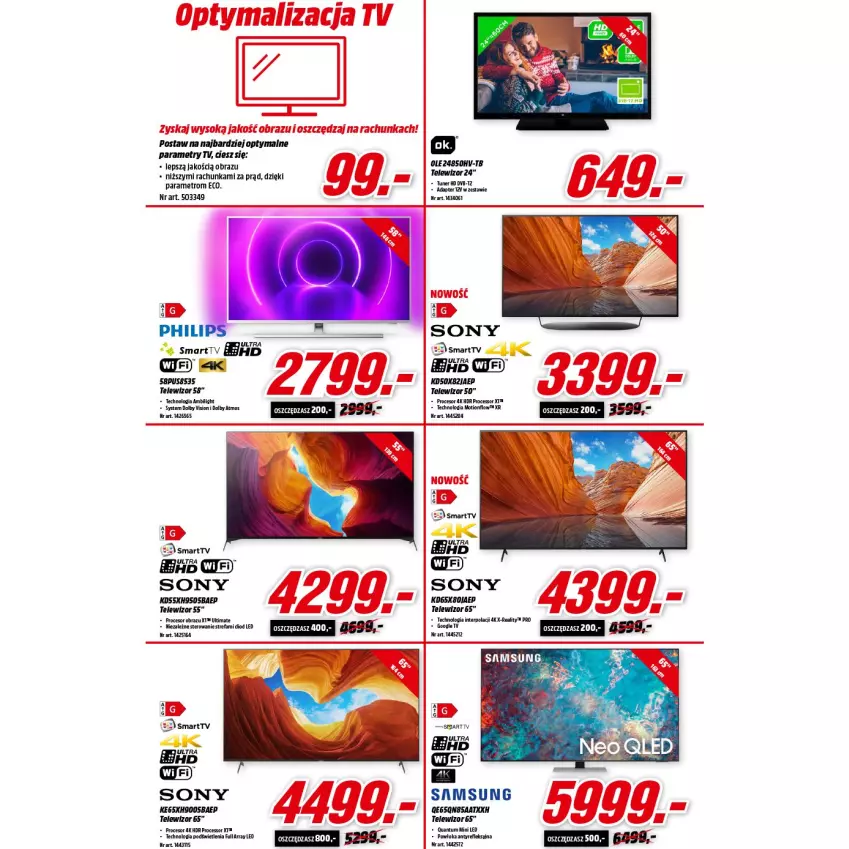 Gazetka promocyjna Media Markt - Gazetka Media Markt - ważna 11.08 do 17.08.2021 - strona 11 - produkty: Cif, Fa, LG, Metro, Obraz, Philips, Procesor, Samsung, Sok, Sony, Telewizor