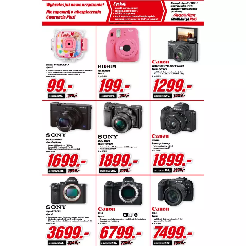 Gazetka promocyjna Media Markt - Gazetka Media Markt - ważna 11.08 do 17.08.2021 - strona 6 - produkty: Aparat cyfrowy, Canon, Dzieci, Fa, FUJIFILM, Gra, INSTAX, Obiektyw, Obraz, Piec, Procesor, Sony