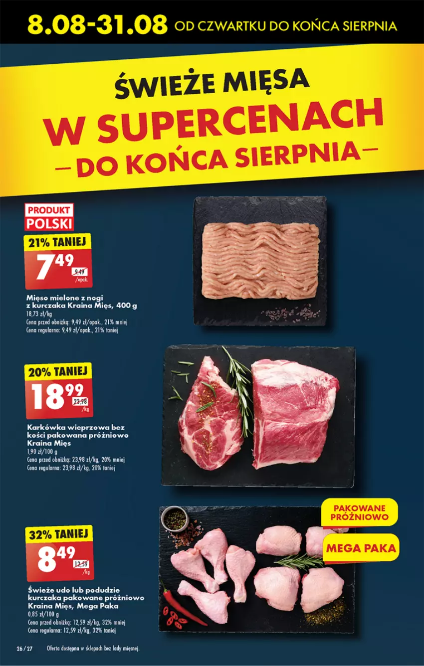 Gazetka promocyjna Biedronka - Od czwartku - ważna 08.08 do 14.08.2024 - strona 31 - produkty: Karkówka wieprzowa, Kurczak, Mięso, Mięso mielone