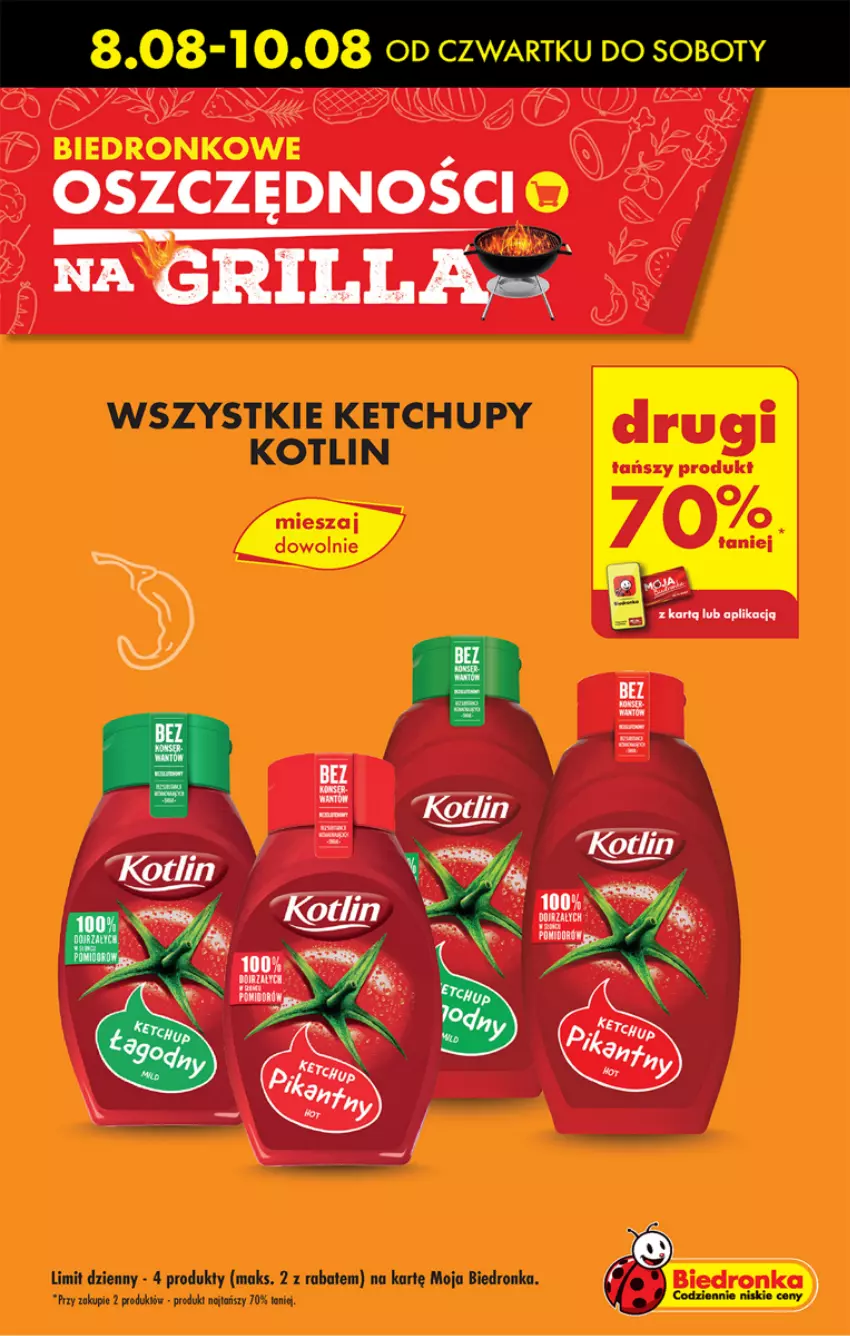 Gazetka promocyjna Biedronka - Od czwartku - ważna 08.08 do 14.08.2024 - strona 8 - produkty: Dron, Grill, Ketchup, Kotlin