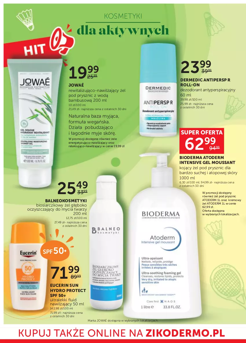 Gazetka promocyjna Ziko - Gazetka Ziko Dermo - ważna 02.06 do 14.06.2023 - strona 16 - produkty: Atoderm, Bioderma, Dermedic, Dezodorant, LG, Top