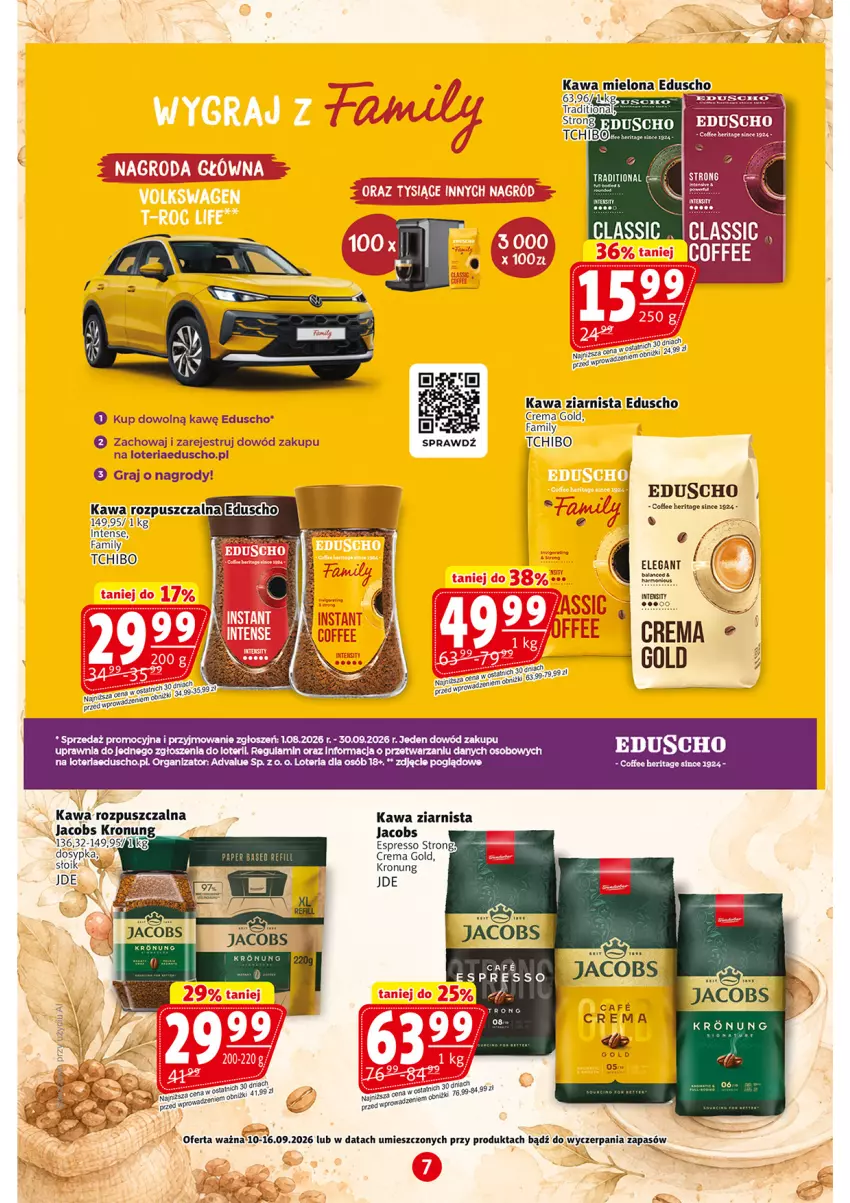 Gazetka promocyjna Prim Market - ważna 10.09 do 16.09.2026 - strona 7 - produkty: Fa, Gra, Jacobs, Kawa, Kawa mielona, Kawa rozpuszczalna, Kawa ziarnista, Tchibo