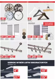 Gazetka promocyjna Merkury Market - Gazetka - ważna od 31.10 do 31.10.2024 - strona 35 - produkty: Wieszak, Karnisz, Zegar, Roleta