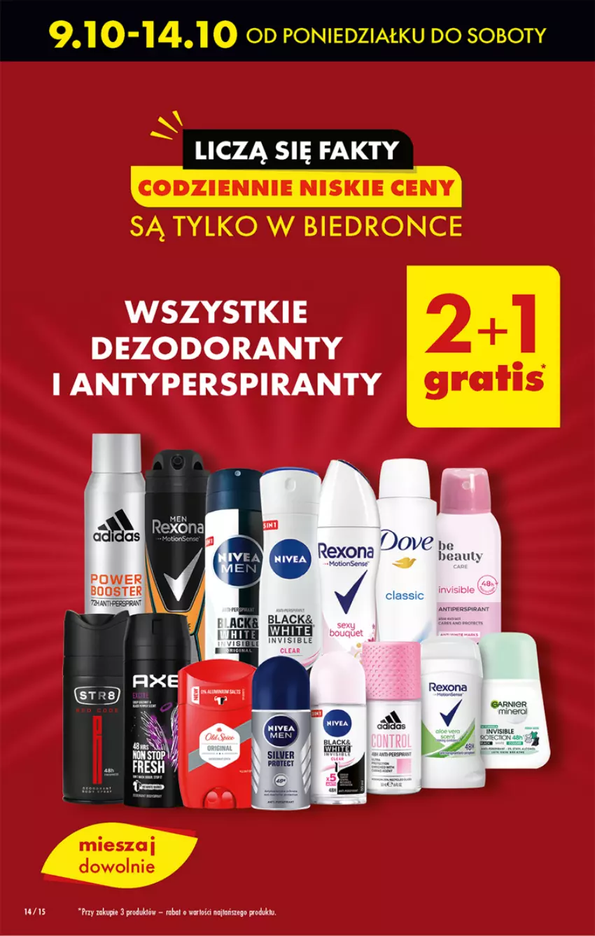 Gazetka promocyjna Biedronka - Od czwartku - ważna 12.10 do 18.10.2023 - strona 14 - produkty: Antyperspirant, Dezodorant