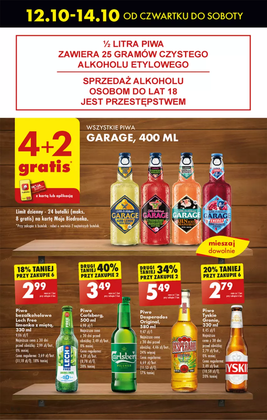 Gazetka promocyjna Biedronka - Od czwartku - ważna 12.10 do 18.10.2023 - strona 50 - produkty: Brie, Carlsberg, Desperados, Dron, Fa, Gra, Limonka, Piwa, Piwo, Tyskie