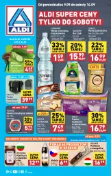 Gazetka promocyjna Aldi - Pełna oferta - Gazetka - ważna od 14.09 do 14.09.2024 - strona 1 - produkty: Kurczak, Smakowita, Salami, Papier, Kawa, Papier toaletowy, Konfitura, Torba, Rower, Czekolada, Lavazza, Woda mineralna, Woda, Grunt, Cisowianka, Kiełbasa